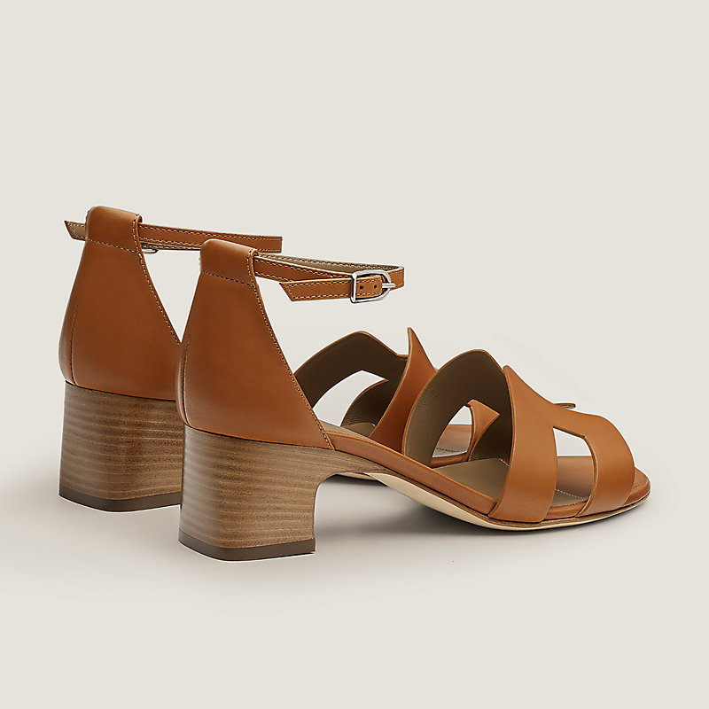 【美脚ヒール】HERMES Encens 50 サンダル ブラック/ナチュラル Encens 50 sandal | Hermès USA